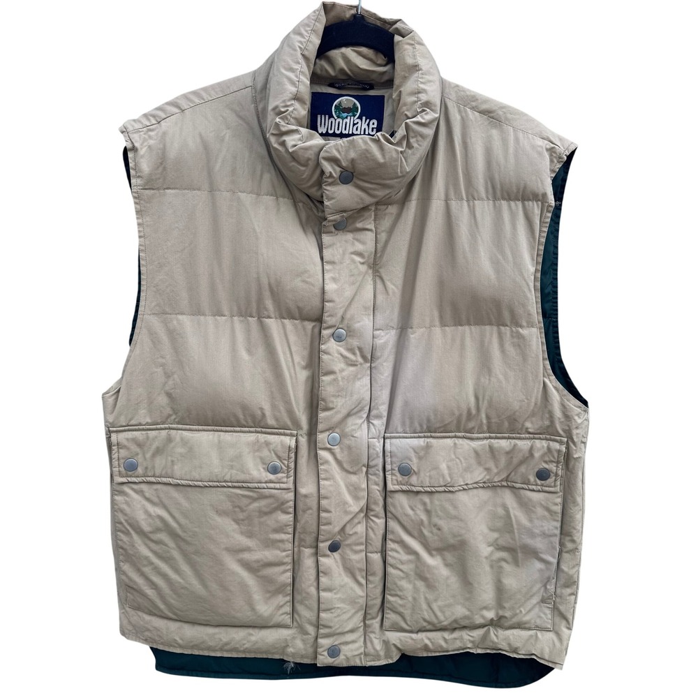 Woodlake‎ Vintage Goose Down Puffer Vest Gorpcore Utility Outdoor Hiking Mens M
